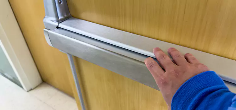 Installing a Push Bar on a Door Alvin